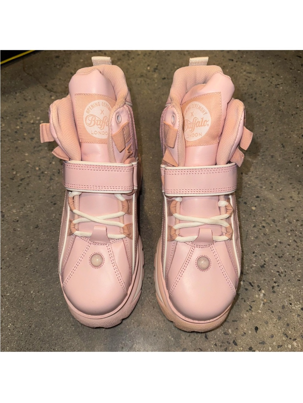 Buffalo David Bitton Pink High-Top Platform Sneakers